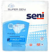 Підгузки для дорослих Super Seni Medium 75-110 см 10 шт 6 крап.