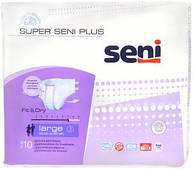 Підгузки для дорослих Super Seni Plus Large 100-150 см 10 шт 7 крап.