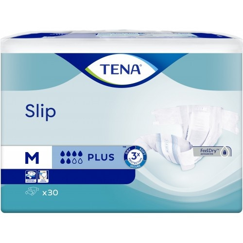 Підгузники для дорослих Tena Slip Plus Medium 30 шт 73-122 см 6 крапель