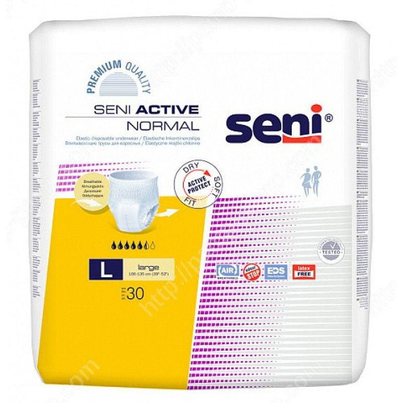 Підгузки трусики для дорослих Seni Active Normal Large 100-135 см 30 шт 5.5 крап.