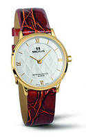 Часы наручные  Seculus 1610.1.106 white, pvd, brown leather