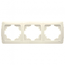 Накладка до вимикачів VIKO Carmen 3 гнізда 90571103-UA1 біла