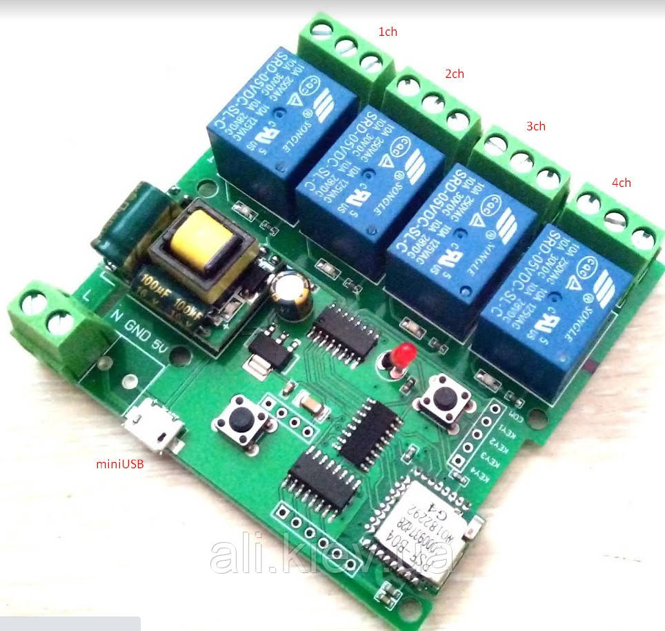 WiFi реле Sonoff Ewelink вимикач 4 каналу розумний будинок