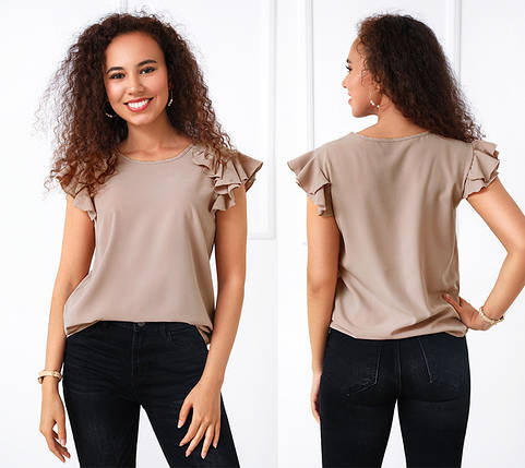 Літня жіноча блуза з воланами "Teresa"| Розпродаж моделі, фото 2