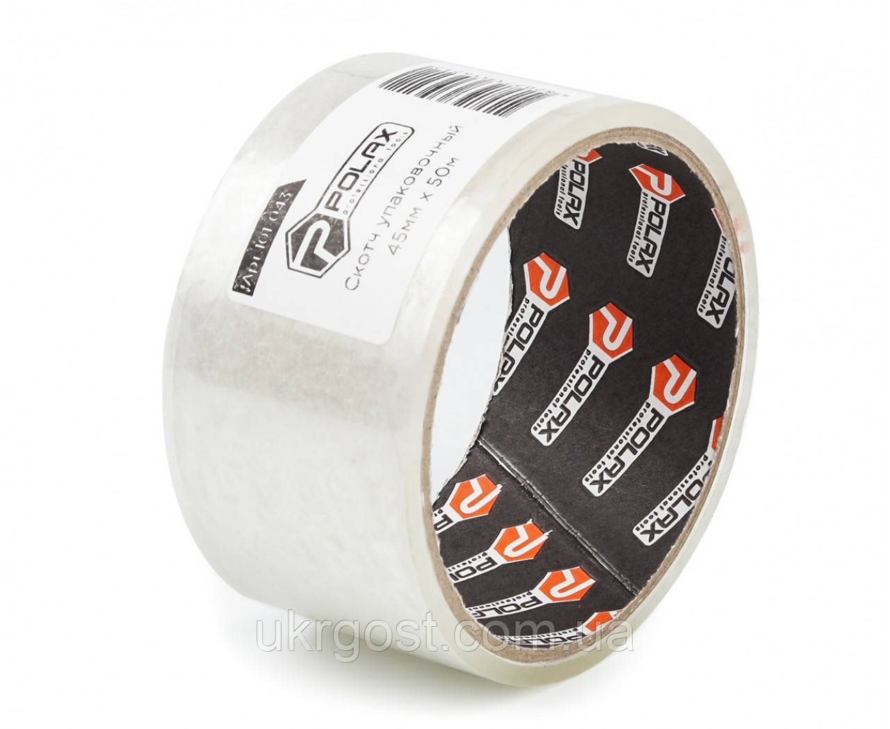Скотч пакувальний прозорий 45 мм x 50 м POLAX (101-043)