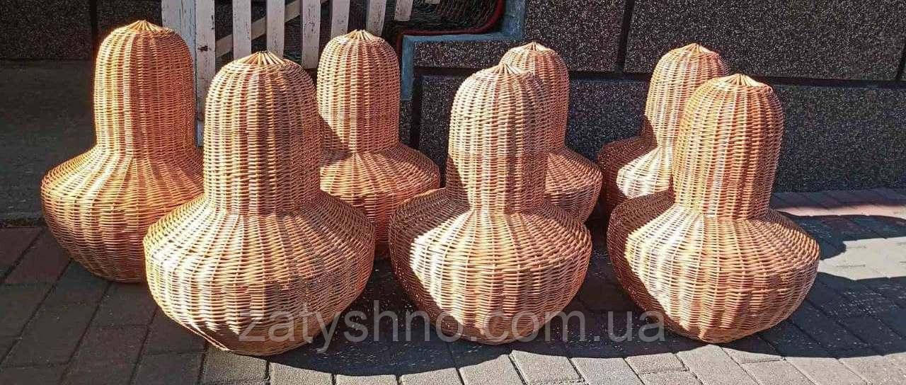 Світильник плетений із лози фігурний