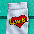 Жіночі шкарпетки з принтом love is, фото 3