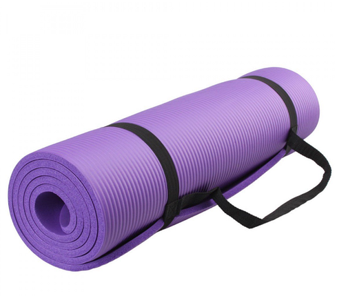 Йогамат NBR 7 мм коврик для йоги фитнеса 183 х 61, фото 3