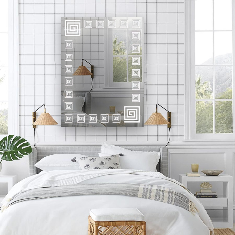 Дзеркало 60*80 см з LED підсвічуванням Настінне дзеркало з лід підсвіткою для ванної кімнати 1005