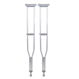 Милиці пахвові (без пристрою проти ковзання, регульовані за висотою, алюмінієві,телескопічні)- Doctor Life 10022