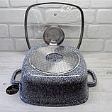 Каструля казан 3.7 л 22 см з гранітним антипригарним покриттям Edenberg EB-3972 Казан-смаження, фото 4