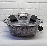 Каструля казан 3.7 л 22 см з гранітним антипригарним покриттям Edenberg EB-3972 Казан-смаження, фото 2