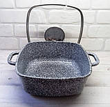 Каструля казан 3.7 л 22 см з гранітним антипригарним покриттям Edenberg EB-3972 Казан-смаження, фото 3