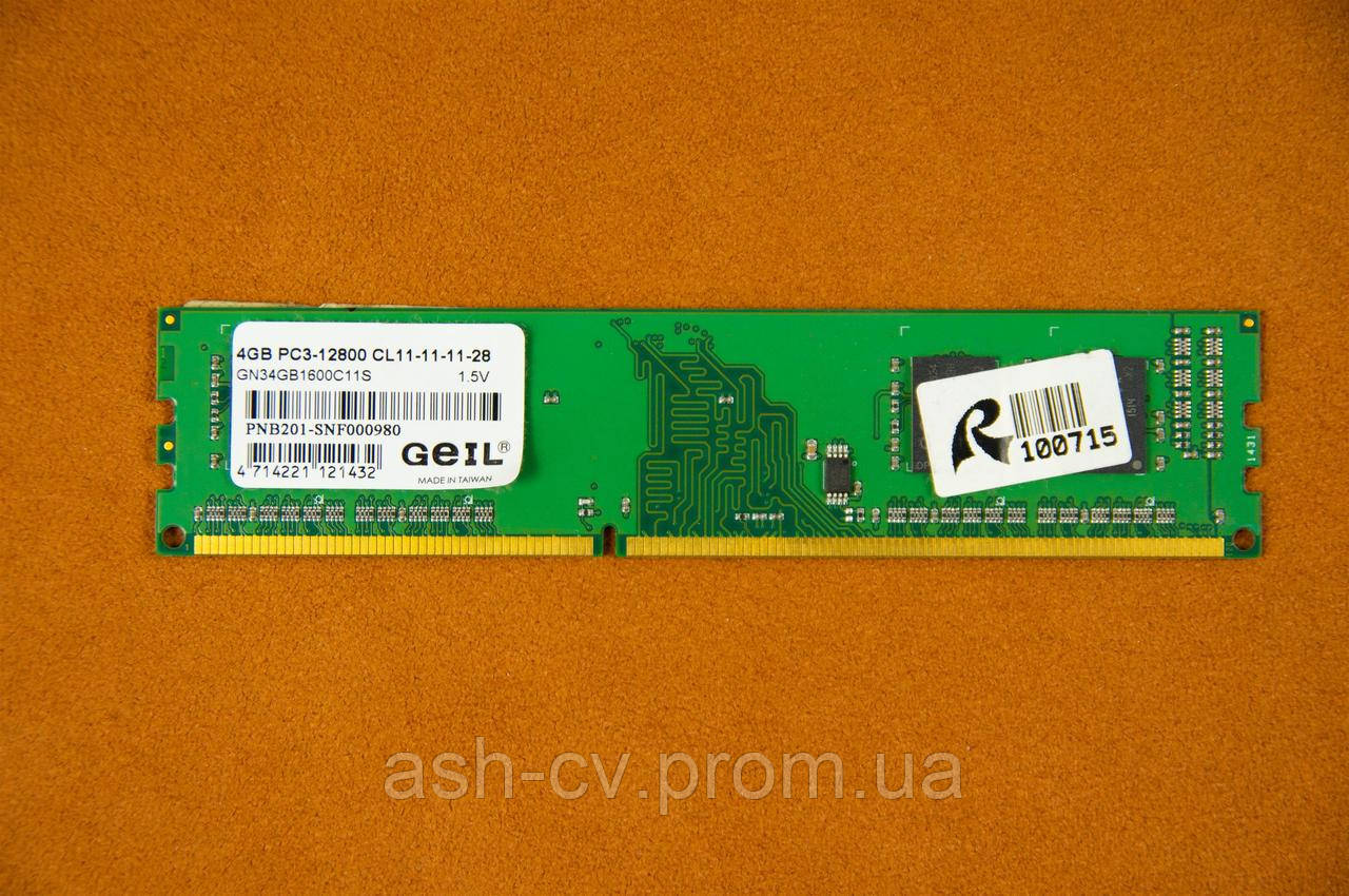 Оперативная память, Geil, GN34GB1600C11S, 1600MHz, DDR3, 4Gb - фото 1 - id-p1422443590