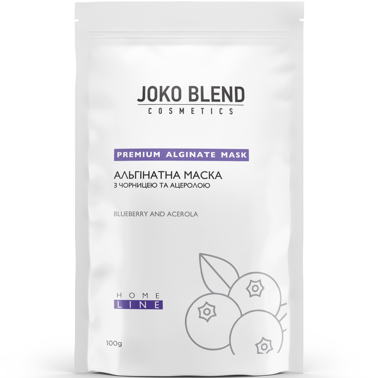 Альгинатная маска Joko Blend с черникой и ацеролой, 100 г