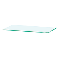 Скляна поличка настінна прямокутна Commus PL6 PC (180х440х6мм)