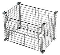 Контейнер палетний сітчастий оцинкований (870х797х1200мм) БЕЗ ПЕРЕГОРОДКИ ТМ "KOLCHUGA" (Кольчуга)