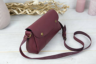 Жіноча сумка Тіффані з натуральної шкіри колір Бордо, фото 3