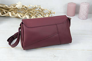 Жіноча сумка Тіффані з натуральної шкіри колір Бордо, фото 5