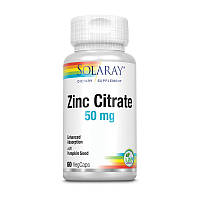 Solaray Zinc Citrate 50 mg 60 veg caps