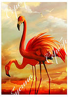 Схема для вишивки бісером "Фламінго", схема під бісер або хрестик