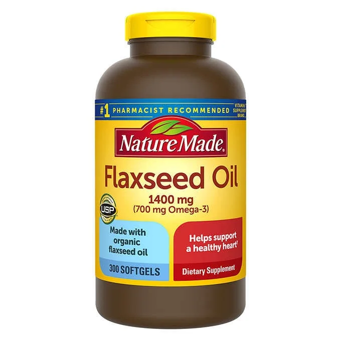 Nature Made Flaxseed Oil 1400mg - Льняна олія 1400мг (300табл.)