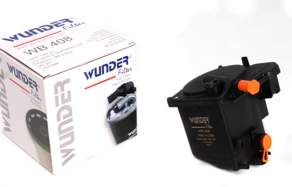 Фільтр паливний Peugeot Partner 1.6 HDI 08- Wunder WB-408, фото 1