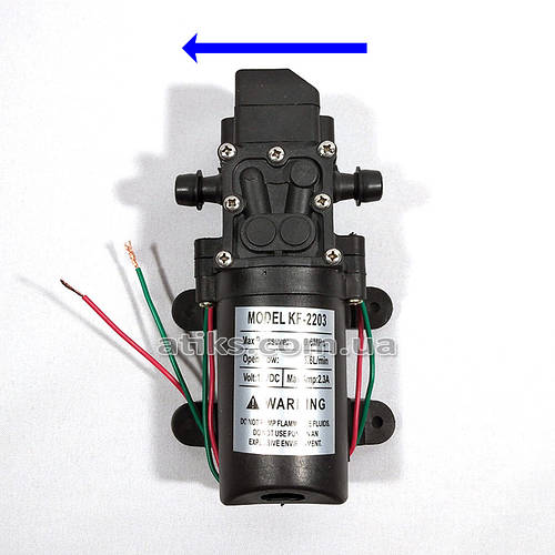 Насос водяной KF-2203 левый мембранный, 12 В, 3,6 л/мин. Помпа для ...