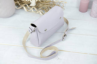 Жіноча сумка Тіффані з натуральної шкіри колір Бузковий, фото 3