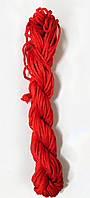 Шнур для шамбалы круглый атласный 1,5 мм цвет красный