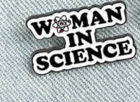 Брошь брошка пин значок металл женщина наука woman in science - фото 5 - id-p1420991587