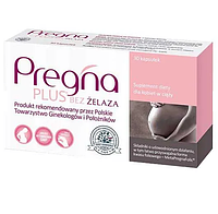 Pregna Plus Without Iron Пренга Плюс Витамины Для Беременных Без Железа 30 капсул Польша Доставка из ЕС