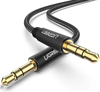 Аудіо кабель AUX UGREEN 3.5 тато на 3.5 тато jack - jack аудіо шнур аукс 2м |AV112| (чорний)