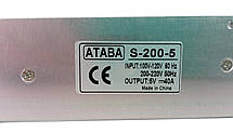 Блок живлення Ataba 5V 40А, фото 4