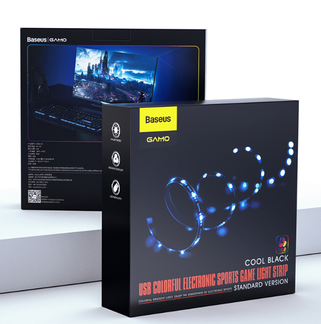 Світлодіодна RGB LED стрічка Baseus USB Colorful Electronic Sports Game Light Strip 1.5 м