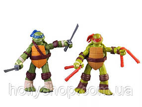 Черепашки-ніндзя: Набір фігурок із 4 Черепашок 12 см Ninja Turtles Рухомі руки, ноги, голова, фото 3