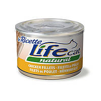 Консерва для котів класу холистик LifeCat chicken 150g,ЛайфКет 150гр Курка