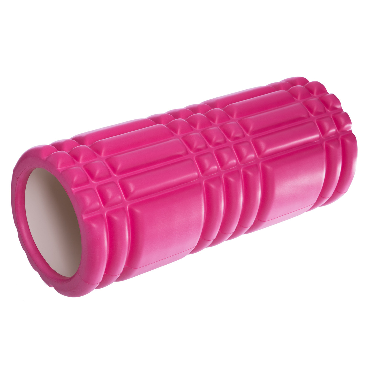 Ролик масажний для йоги, пілатесу, фітнесу Grid 3D Roller FI-6277 рожевий