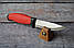 Ніж для полювання та риболовлі Лінь 3 зі сталі 5Cr15MoV, з пластиковим чохлом у комплекті, фото 7