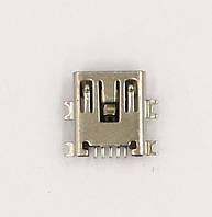 Разъём mini USB, гнездо 5pin, SMD монтажное на плату регистратора, USB-MINI-3