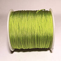 Нейлоновый шнур толщиной 0,8 мм для плетения в рукоделии цвет Салатовый