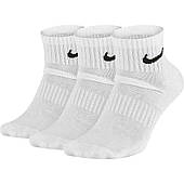 Шкарпетки спортивні Nike Everyday Cushion Ankle 3 пари білі (SX7667-100) M (38-42)