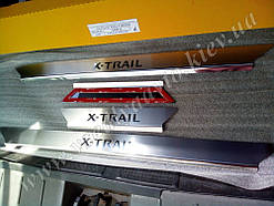 Захист порогів - накладки на пороги Nissan X-TRAIL II (T31) з 2007-2014 рр. (Premium)