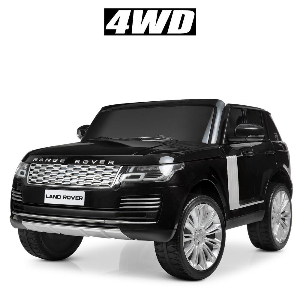 Прогулянковий електромобіль Range Rover M 4175EBLRS-2 чорний фарбований, 4 мотори 35 W, 2 акумулятори 12V7Ah PRO
