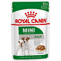 Royal Canin Mini Adult 85г влажный корм для собак мелких пород в соусе
