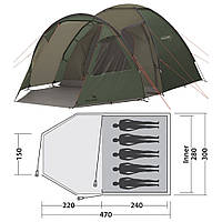 Палатка Easy Camp Eclipse 500 Rustic Green (120387)