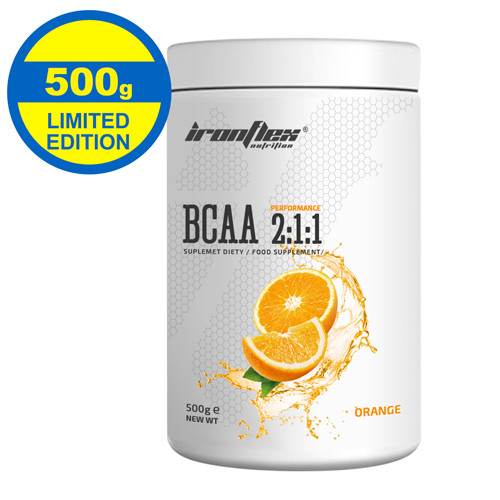 Амінокислоти IronFlex BCAA Performance 2-1-1 500 г Апельсин Orange, фото 1