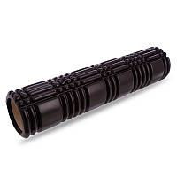 Ролик масажний для пілатесу, йоги, фітнесу Grid 3D Roller FI-4941 чорний