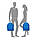 Рюкзак чоловічий міський Голландії 31*43*18 см. блакитний 2201514, фото 5