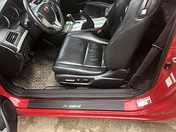 Накладки на пороги карбон HONDA ACCORD Coupe